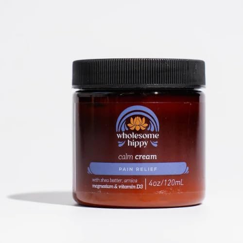 Magnesium Calm Cream – All Natural Body Butter with Magnesium, Vitamin D3, Arnica & Turmeric – Soothing Moisturizer for Skin Wellness & Relaxation – 4oz