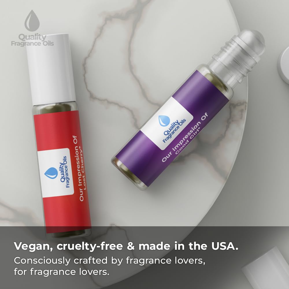 Quality Fragrance Oils' No. 5 Impression #145 | Long-Lasting Perfume Oil, Alcohol-Free, Strong Scent, 10ml Roll-On | Affordable Alternative to Designer Fragrances