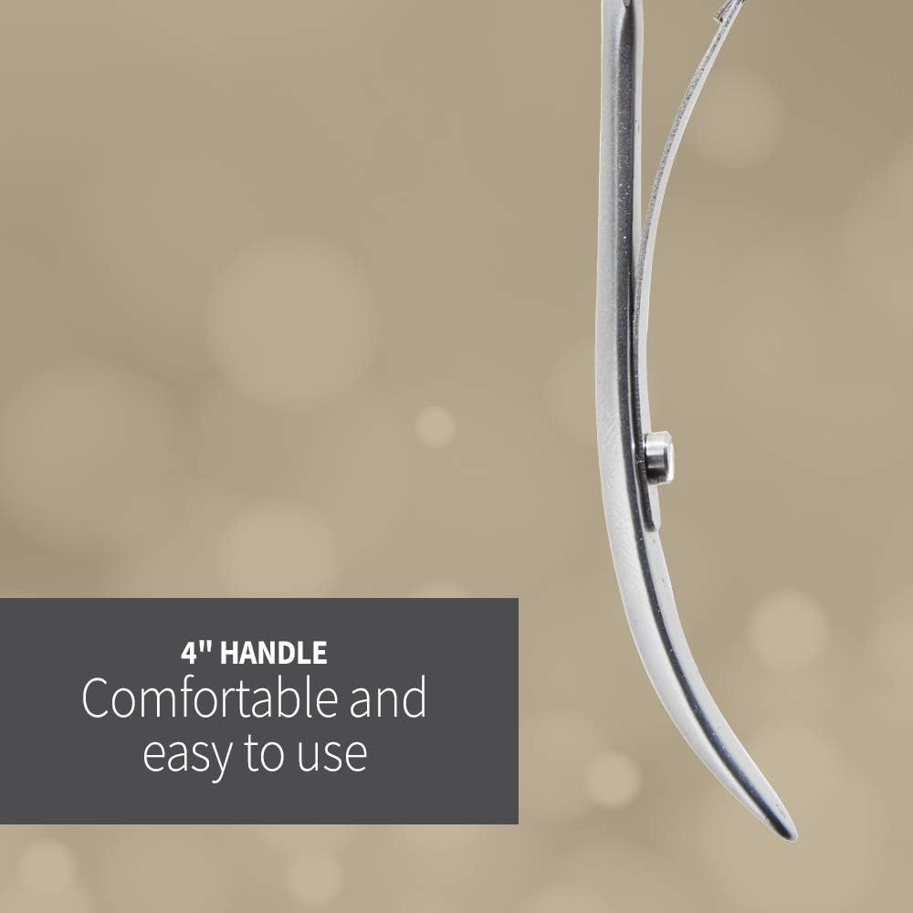 Mehaz Quick Trim Cuticle Nipper, 1/4" Jaw, Stainless Steel with Double Spring Lap Joint