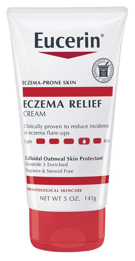 Eucerin Eczema Relief Cream and Body Wash (13.5 Fl Oz) + Eczema Relief Cream (5 Oz), Skin Care Set with Colloidal Oatmeal (Skin Protectant)