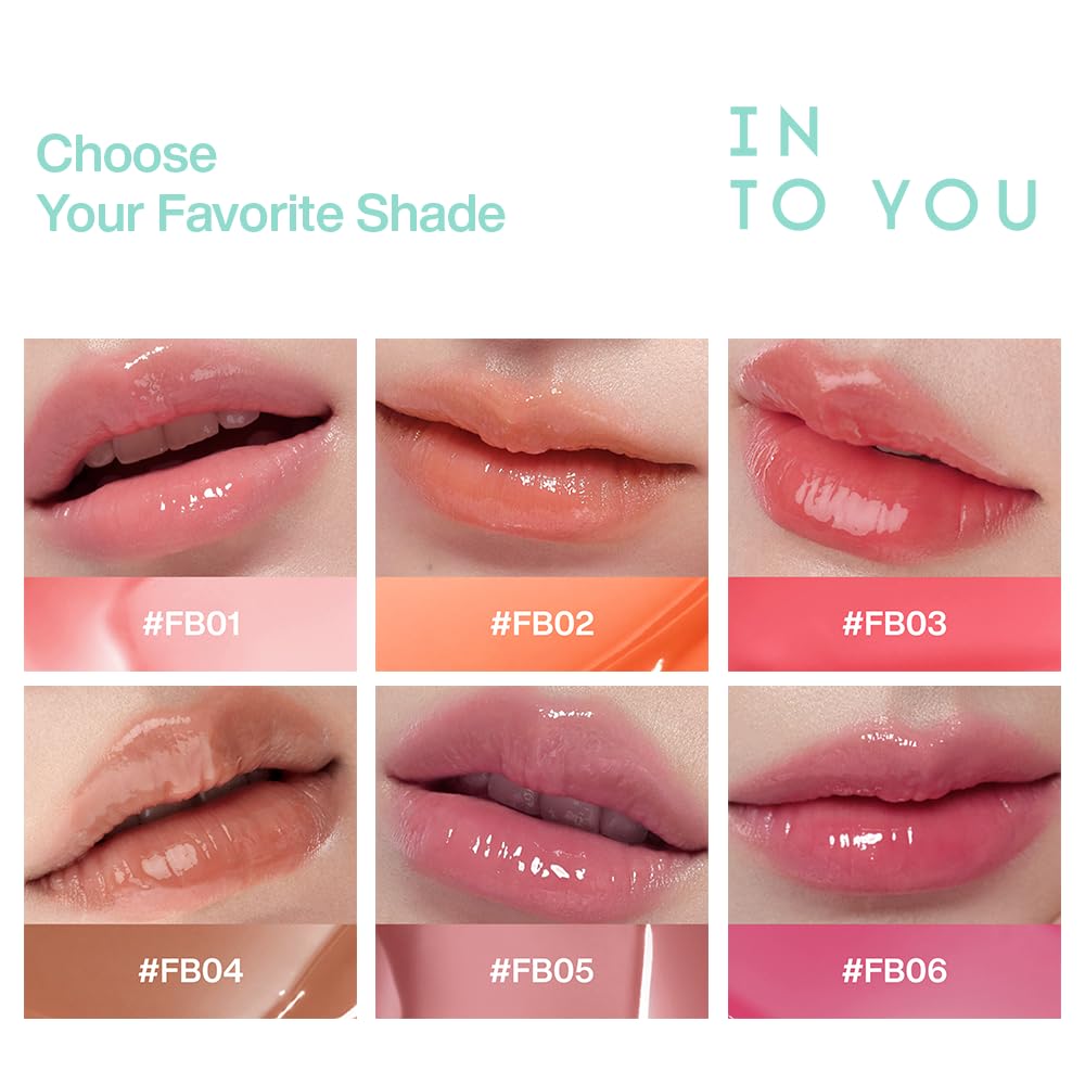 INTO YOU Frozen Glow Lip Balm, Hydrating Lip Gloss, Shine Finish, Nourishing Sheer Tint Pudding Pot with Vitamin E and Seed Oil, Plumping, Moisturizing Lip Makeup, 0.18oz, FB05 Rose Mauve