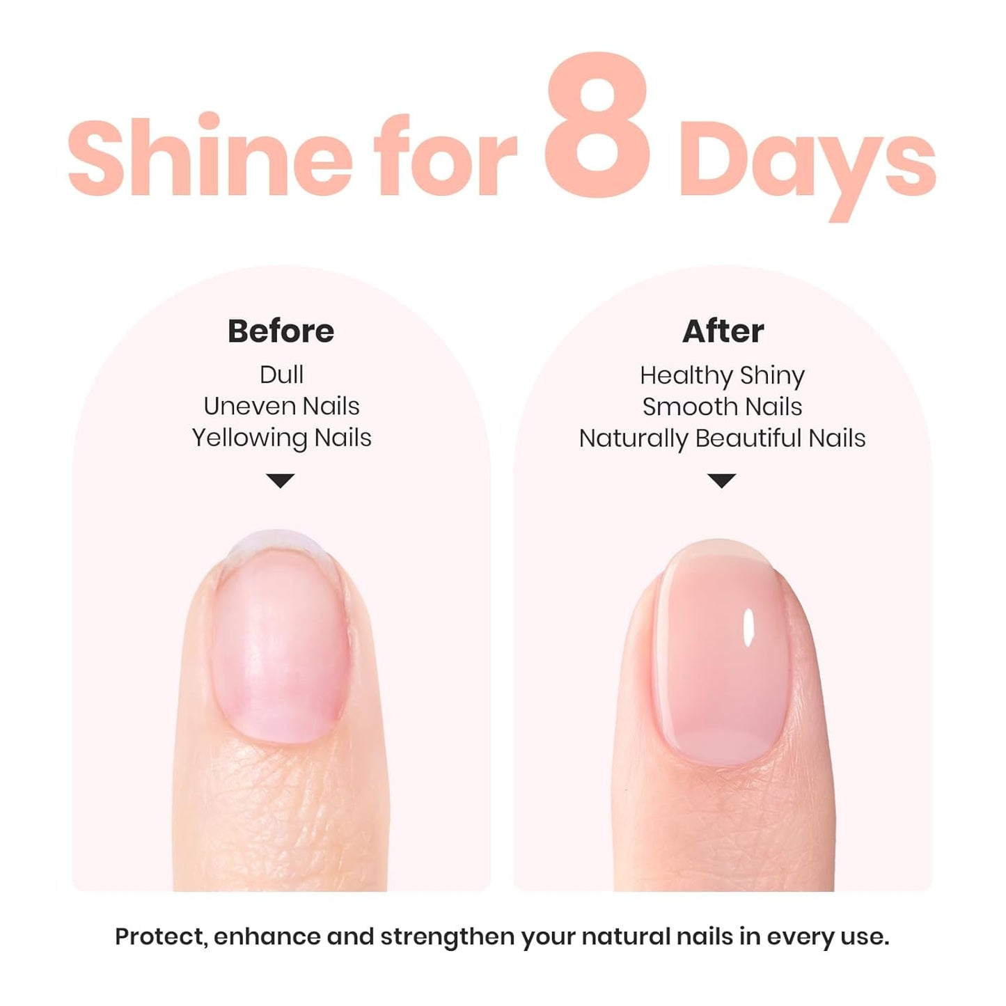 Beetles Nail Polish - Nude Nail Polish Pink Jelly Nail Concealer Fast Dry Quick Natural Nail Strengthener and Growth Treatment for Thin and Damaged Nails,0.51 FL OZ