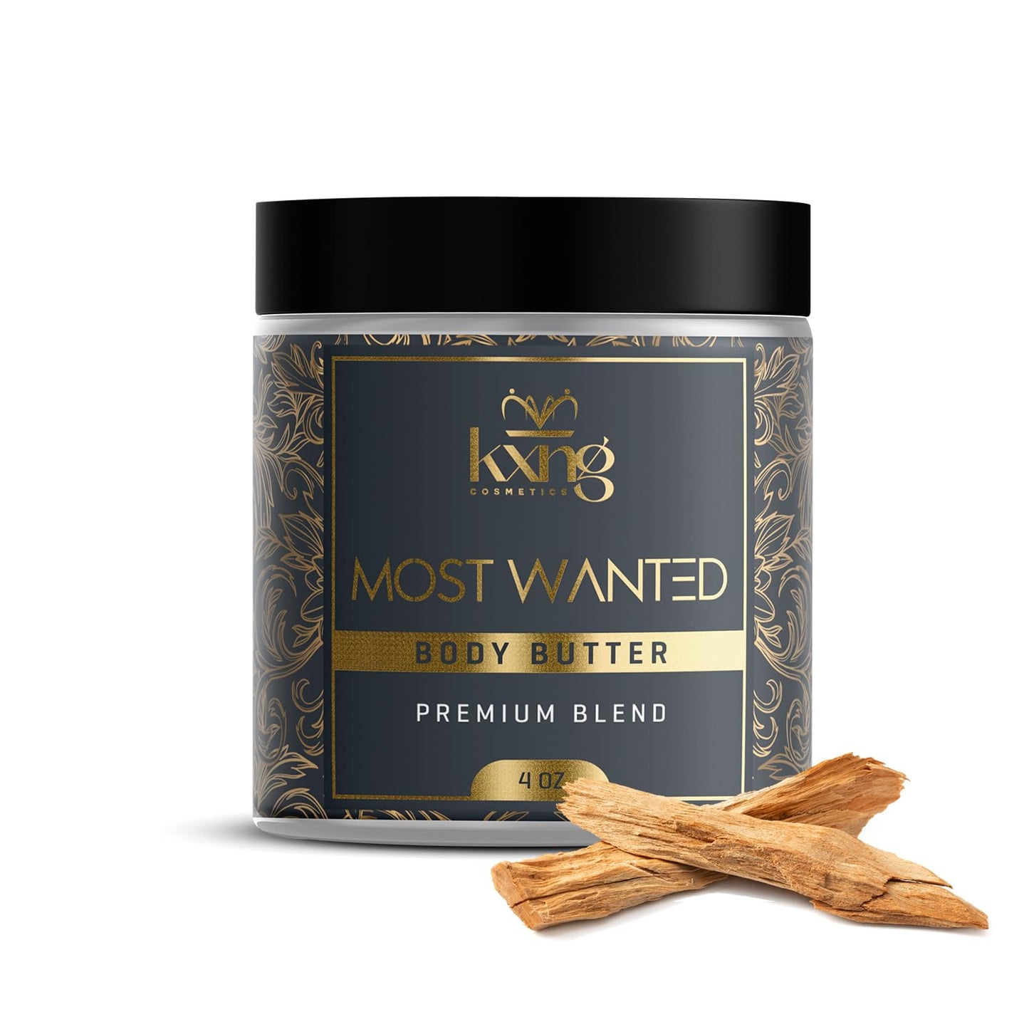 KXNG Cosmetics, Body Butter, Organic Skin Care for Men and Women, Body Moisturizer Lotions and Creams, Raw Shea Butter, Cocoa Butter, Mango, Coconut Oil, Hand, Foot, All Skin Types (Most Wanted)