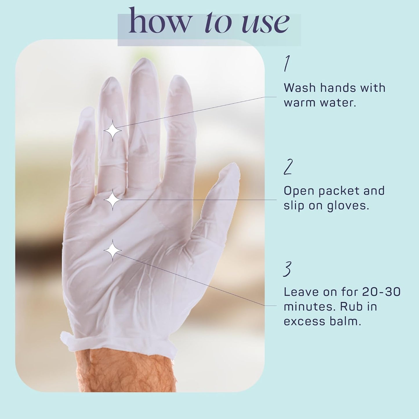 Spa Life Men's Glacial Mineral Moisturizing and Repairing Balm for The Working Hand (Hand Gloves 3 Pack)