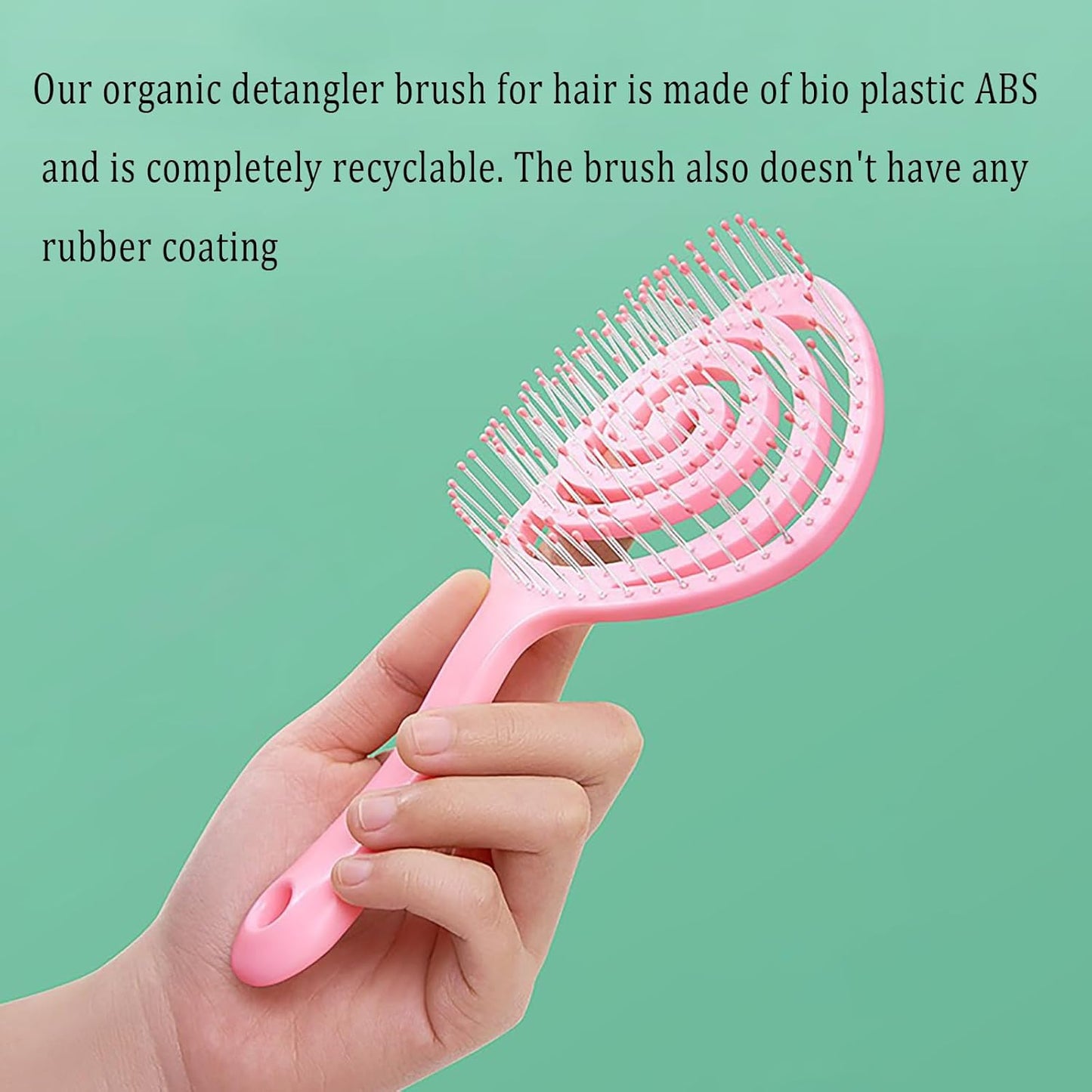 4 Pieces【Ultra-Soft】Baby Fine or Straight Hair Detangling Hair Brush for Kids【Skin-friendly material】Faster Blow Drying Styling Hair Detangling Brush with Flexible Bristles(Food grade ABS)Compact size