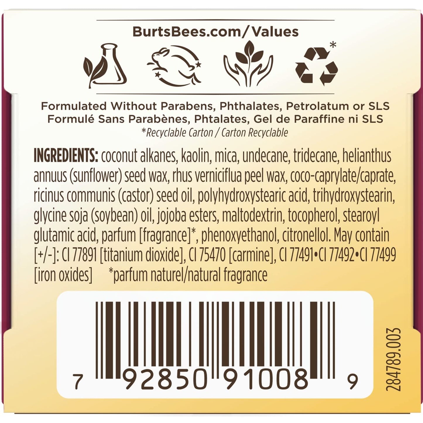 Burt's Bees Color Nurture Moisturizing Cream Blush with Vitamin E, Berry Whip, 0.25 Ounce