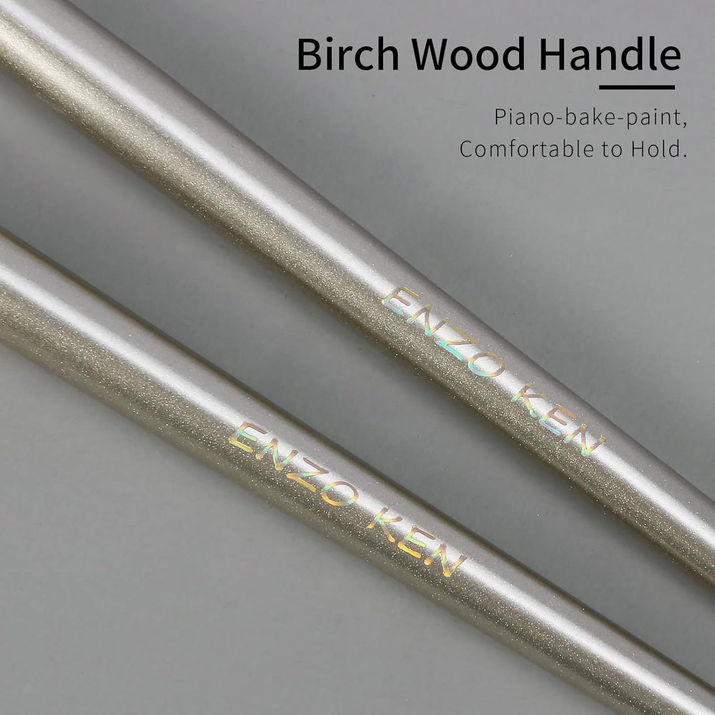 Natural Pony Hair Eye Shadow Brush by ENZO KEN, Medium Smudge Eyeshadow Brush, Shader Eye Shadow Brush, Eye Smudge Brush, Single Eyeshadow Brush, Eye Brushes, Eyeshadow Blending Brush. (Gold, E203M)