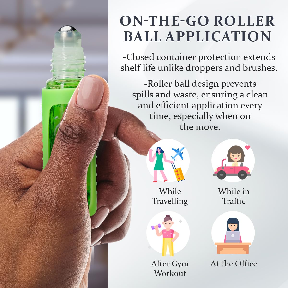 Tropical Eucalyptus Organic Nail Cuticle Oil Pen with Jojoba, Coconut MCT, and Rosehip for Nail Hydration, Growth & Strength, Travel Size Keychain(0.34 Fl Oz)