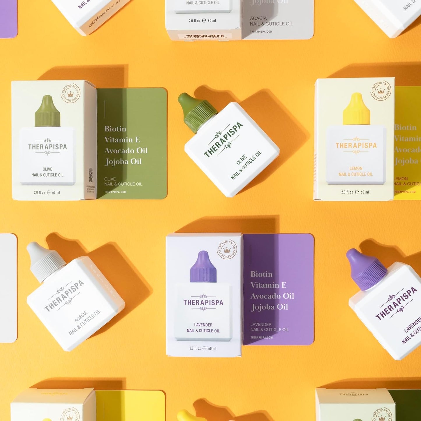 Nail & Cuticle Oil with Avocado, Jojoba, Biotin & Vitamin E – Nail Growth Oil for Strengthening, Hydrating & Reviving Peeling Nails (Lemon, 2.0 fl oz)