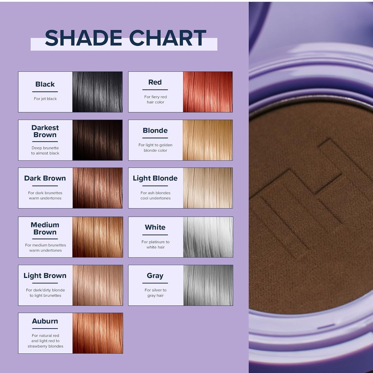 TRUHAIR Root & Scalp Cover Up Refill, Waterproof Pressed Powder for Gray Coverage, Bald Spots & Thinning Hair, Root Touch Up Color, 0.35 oz (Light Blonde)