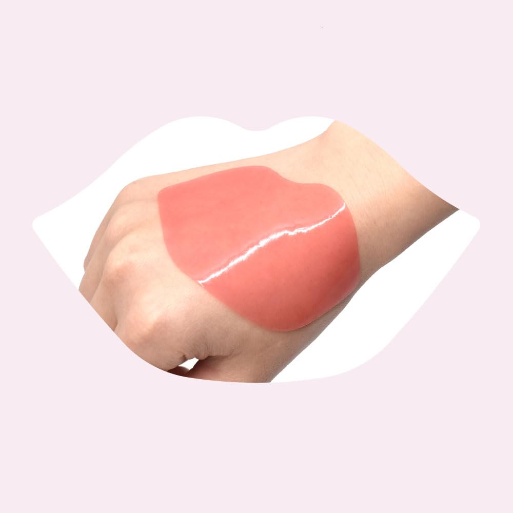 PS.PRETTYSKIN Rose Lip Masks for Dry Lips Care, Hydrogel Formula, moisture,nutrition, elasticity and vitality of lips,Rosa Centifolia Flower Extract,castor seed oil Extract,Lip care, Pack of 20