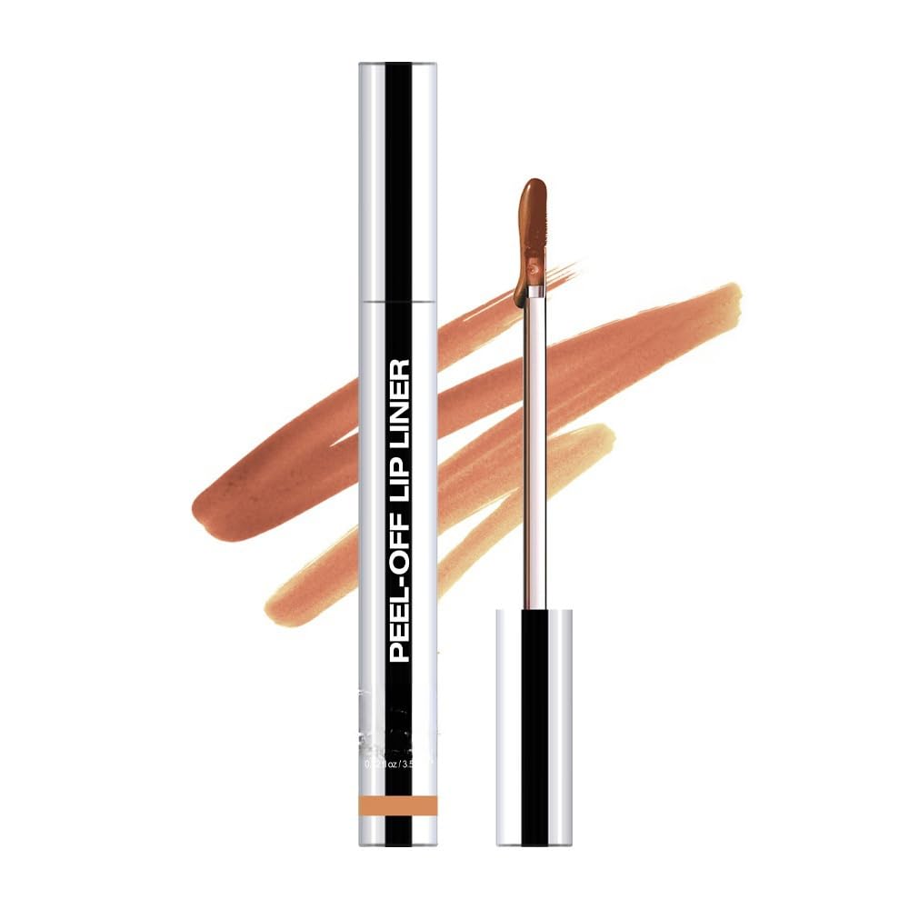 Longwear Peel-off Lip Stain Marker Peel Off with Vitamin E - Smudge-Resistant Lip Liner & Base for All Skin Types (01#)