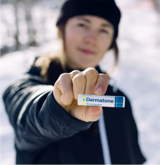 Dermatone Mineral Lip Balm | Moisturizing, Reef Safe, Oxybenzone Free | SPF 30 Sun Protection | Zinc Oxide Lip Sunscreen | Jojoba Seed Oil & Vitamin E | 0.15 oz (2-Pack)