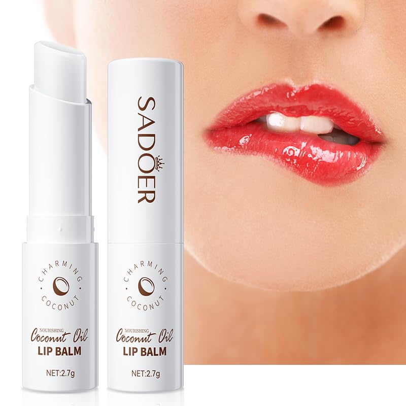SADOER Coconut Oil Natural Moisturizing Lip Balm Moisturizing Lips Smooth And Elastic Lip Ointments