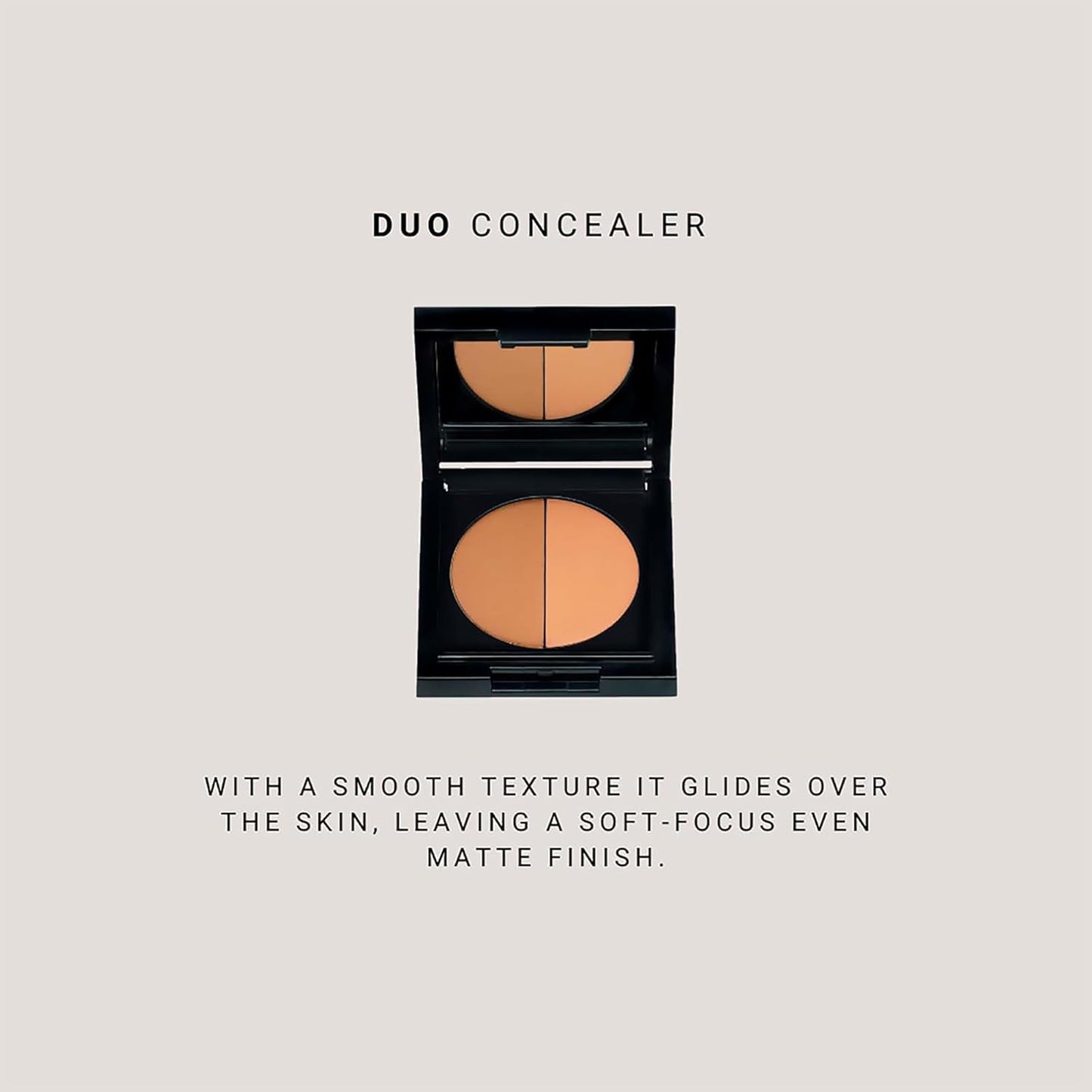 Duo Concealer - Double-Shade Compact Creamy Concealer - Smooth Texture Hides Imperfections - Even Matte Finish - Provides Full Coverage And Long Lasting Results - Sandlilja - 0.1 Oz