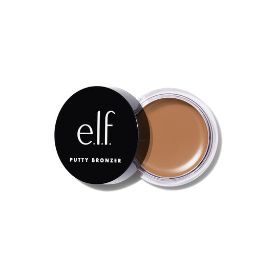 e.l.f. Putty Bronzer, Creamy & Highly Pigmented Formula, Creates a Long-Lasting Bronzed Glow, Infused with Argan Oil & Vitamin E, Tan Lines, 0.35 Oz
