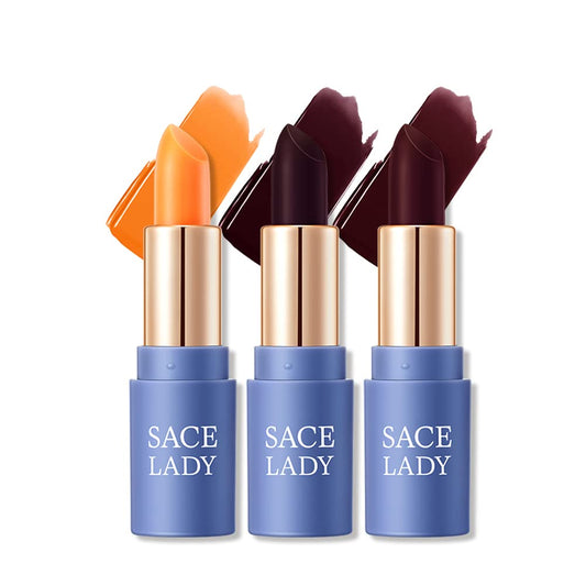 SACE LADY Tinted Lip Balm Set, Hydrating Natural Lip Moisturizer for Dry Cracked Lips, Long Lasting Color Changing Lipstick for Women 3 Shades