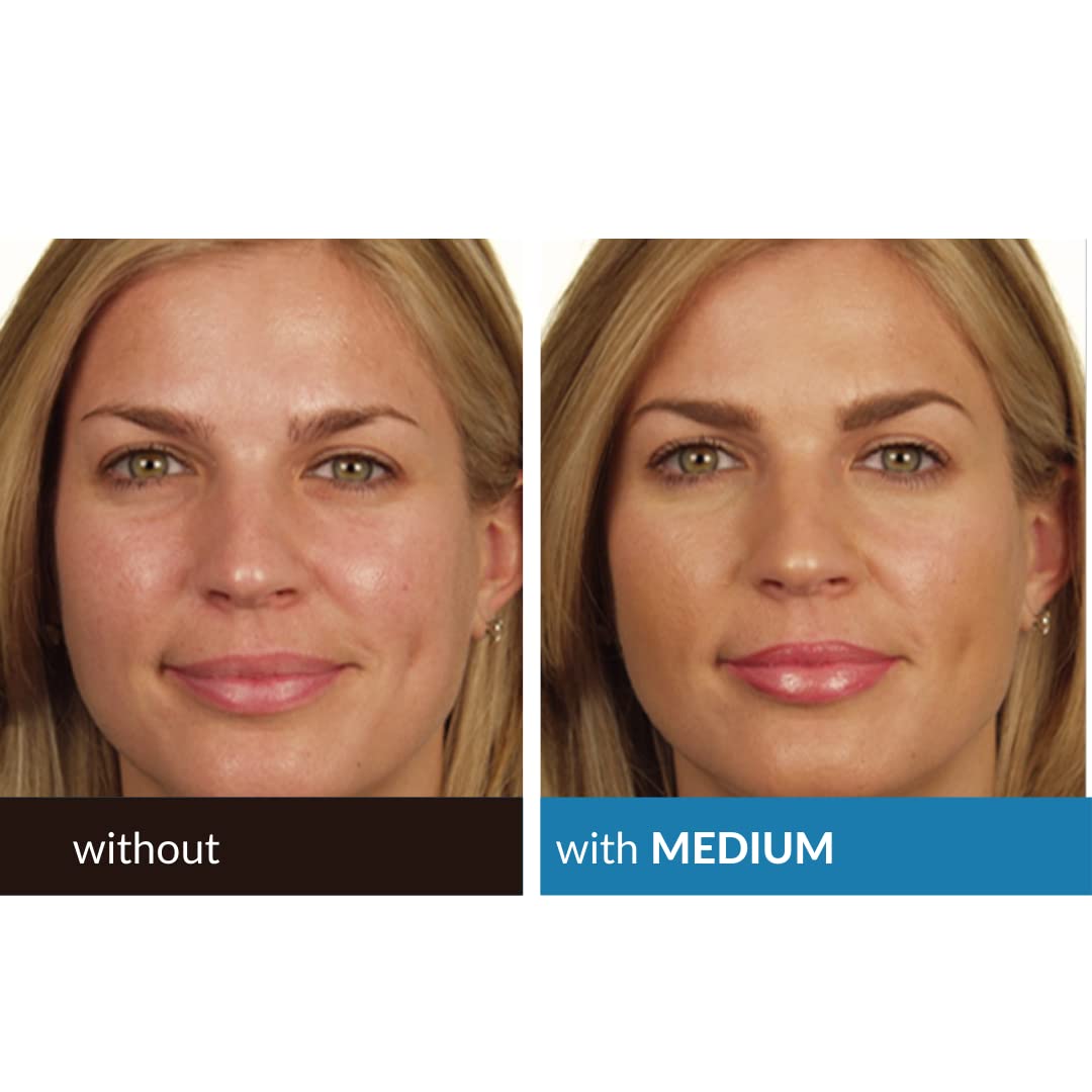 Serious Skincare BELLA ROSE PRO-MINERALS Loose Mineral Powder Makeup Foundation SPF 15 with Application Brush - Lightweight - Buildable Coverage - Luminous Matte Finish - Talc Free - 0.50 oz  - Medium