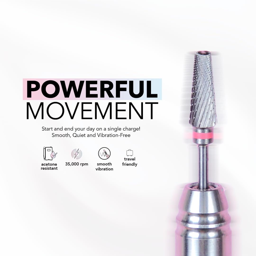 Kiara Sky Beyond Pro Nail Drill | Portable, Rechargeable & Cordless | Blue