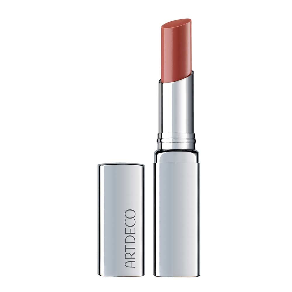 ARTDECO Color Booster Lip Balm in nude - nourishing lip balm with color-adapting pigments - lip plumper with spearmint flavor - prevents dryness & chapping - lip care with kernel oil - 0.1 Oz