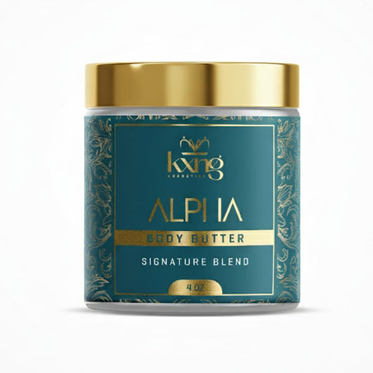 KXNG Cosmetics, Body Butter, Organic Skin Care for Men and Women, Body Moisturizer Lotions and Creams, Raw Shea Butter, Cocoa Butter, Mango, Coconut Oil, Hand, Foot, All Skin Types (Alpha)