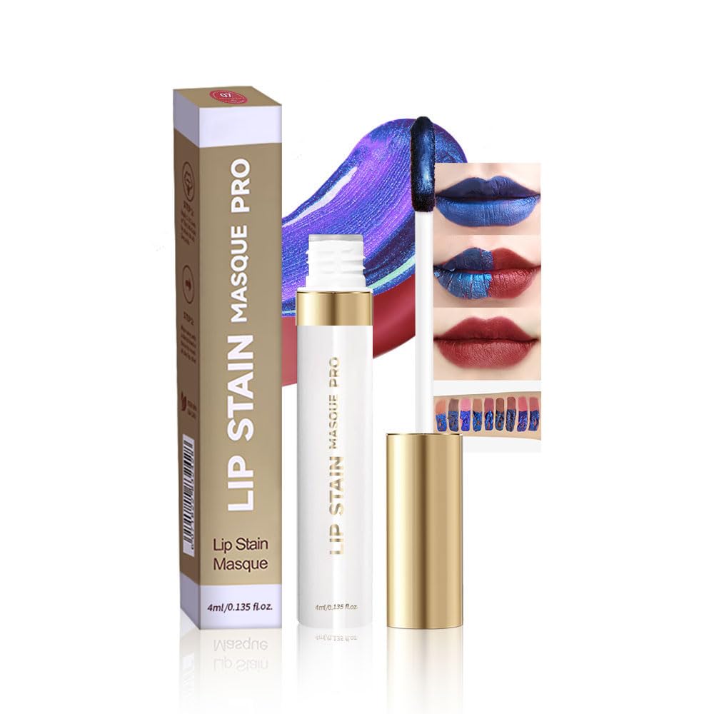 Lip Stain - Wipe-Off & Peel Off Lip Color | Waterproof, Long Lasting, Transfer-Resistant, Smudge-Proof Lip Tint | Easy Wipe Finish, High Pigment | All-Day Vibrant Kiss-Proof Lip Stain, warm pink tones