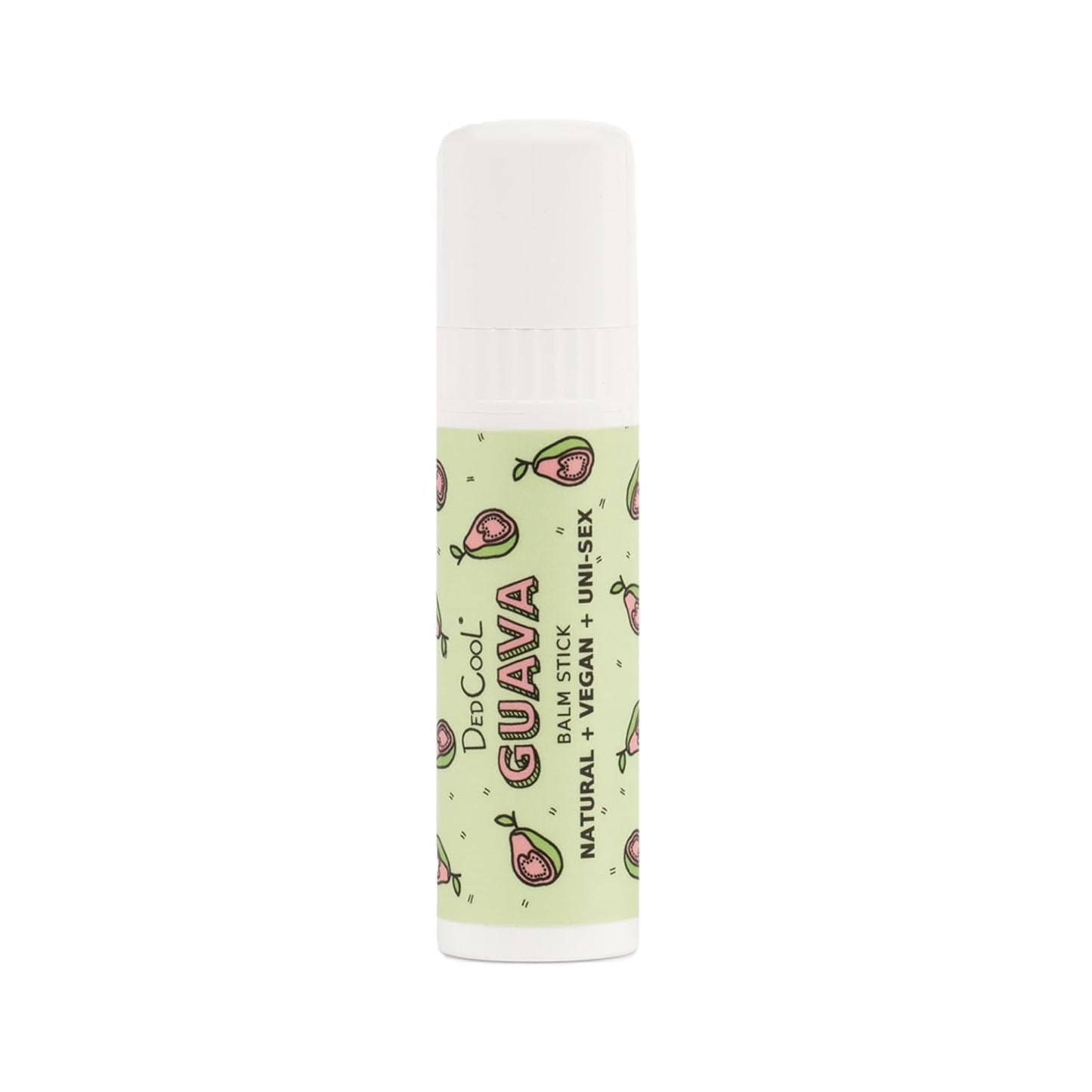 DedCool Lip Balm Stick (Guava) Jumbo, Vegan, Flavored, Coconut Oil Lip Balm, Long Lasting, Moisturization, Hydrates Dry & Chapped Lips, Vegan, Natural, Clean, Non-Toxic, Fragrance For All