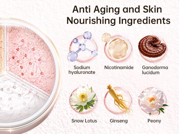 CATKIN Loose Setting Powder - Translucent Shimmer Finishing Powder, 3 Colors Even Skin Tone, Oil Control Makeup Pore Minimizing Powder with Velour Puff (0.42oz, C01 Shimmer for Oily Skin)