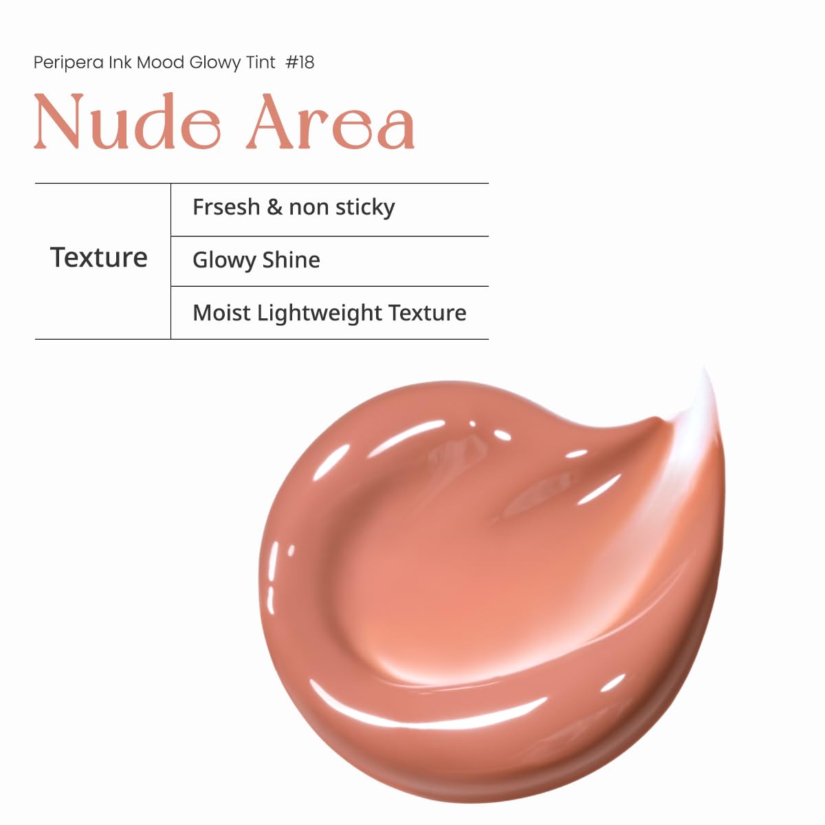 Peripera Ink Mood Glowy Tint (018 NUDE AREA (HONEY K-OOKIE) (NEW))