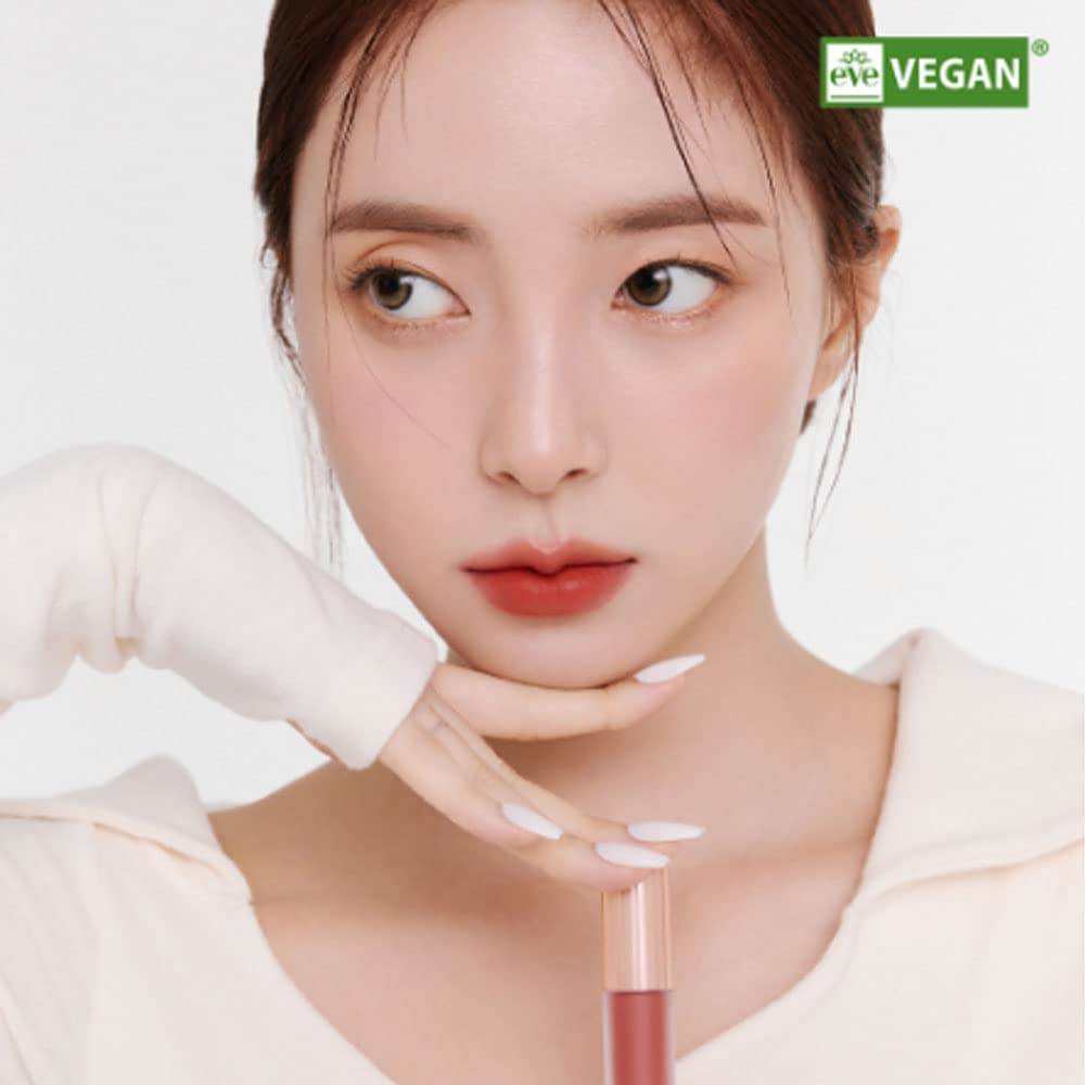 BBIA Last Velvet Tint - Soft & Creamy Matte Finish Lip Stain, Blur Effect with Velvety Texture, Long-Lasting, High Pigment, Lightweight, Non-Drying, Vegan, Korean Lip Makeup (V19 MORE DAZZLING)