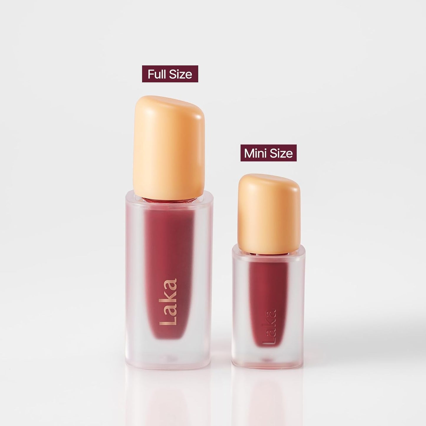 Laka Fruity Glam Lip Tint Mini, Glowing Lip Stain with Wide Color Spectrum, Hydrating & Lightweight Texture, Long-Lasting Bold Stain, Non-Sticky, Vegan, K-Beauty (#103 Humming)