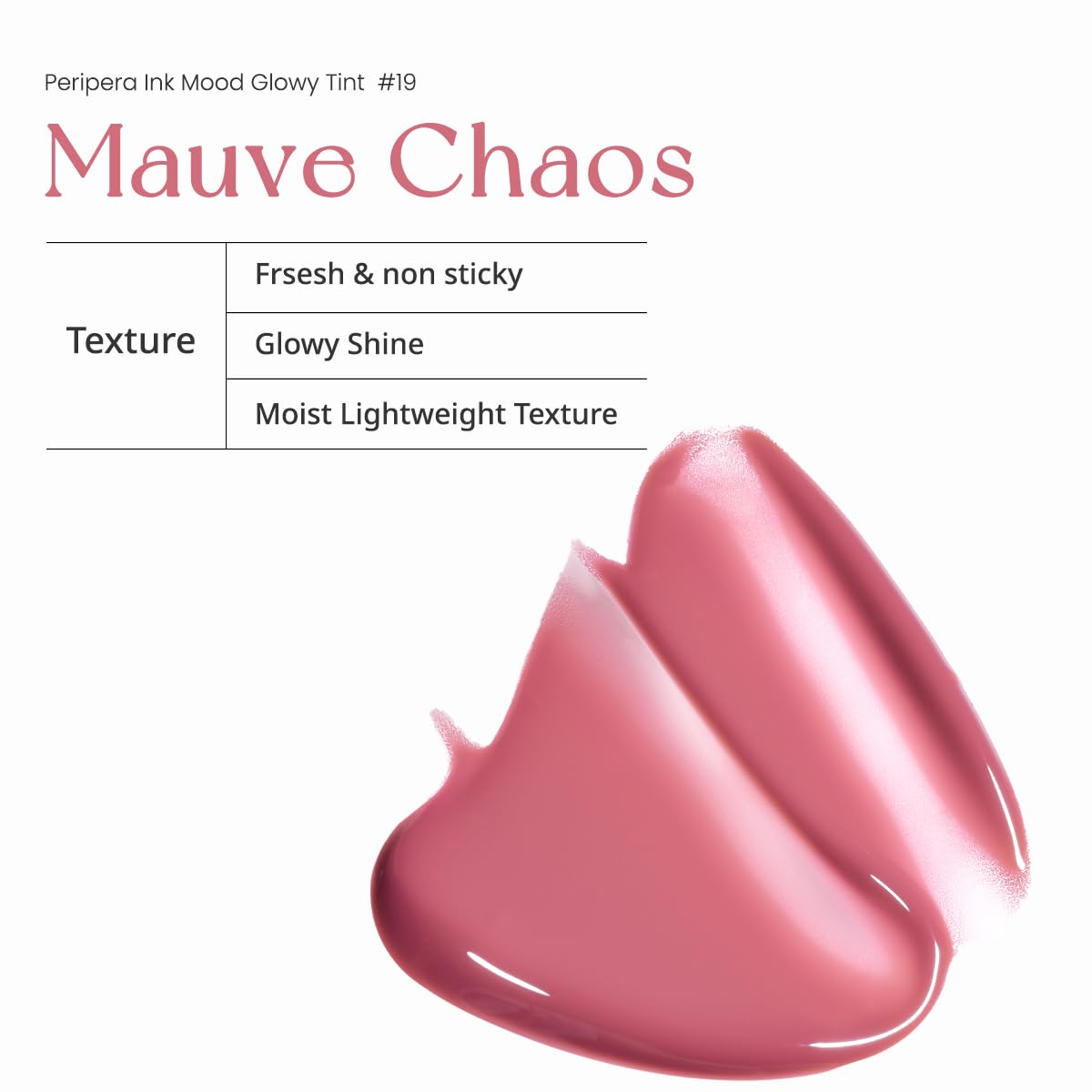 Peripera Ink Mood Glowy Tint (019 MAUVE CHAOS (NEW))