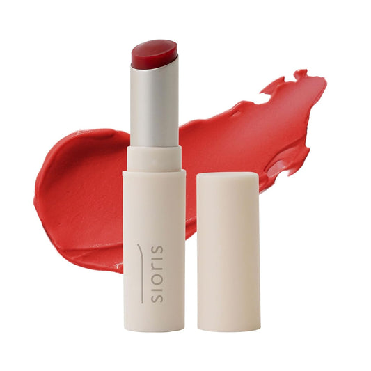 Lip Butter - Lipsafer Color Balm Reddish, Nourishing Lip Care with Cupuaçu Seed Oil & Camellia Oil, Petrolatum-Free, Dye-Free, Fragrance-Free