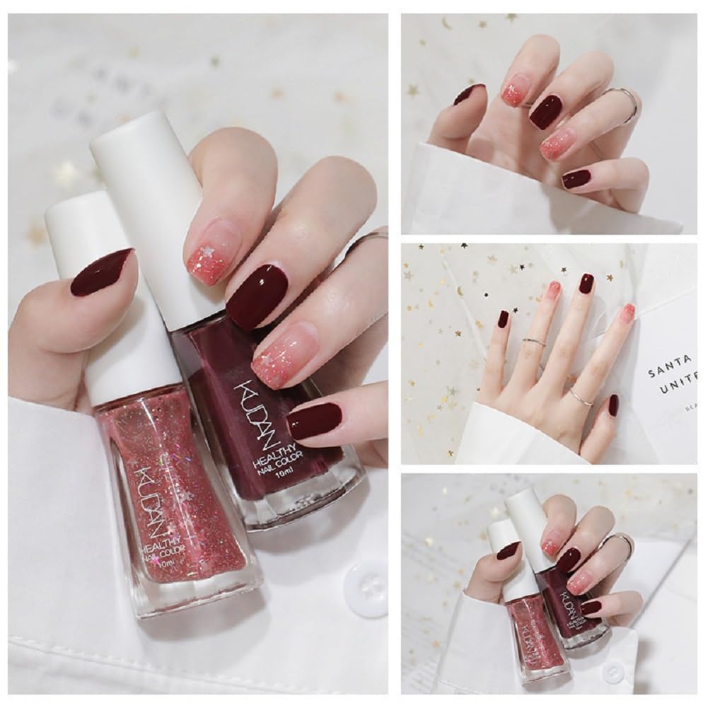 Nail Polish set - Nail Lacquer Quick Dry, Full Size, Vibrant, Colorful, Trendy, Glitter, Glossy, Metallic, Matte Nail Art Nail Shades (N26 Reddish brown, 52g)