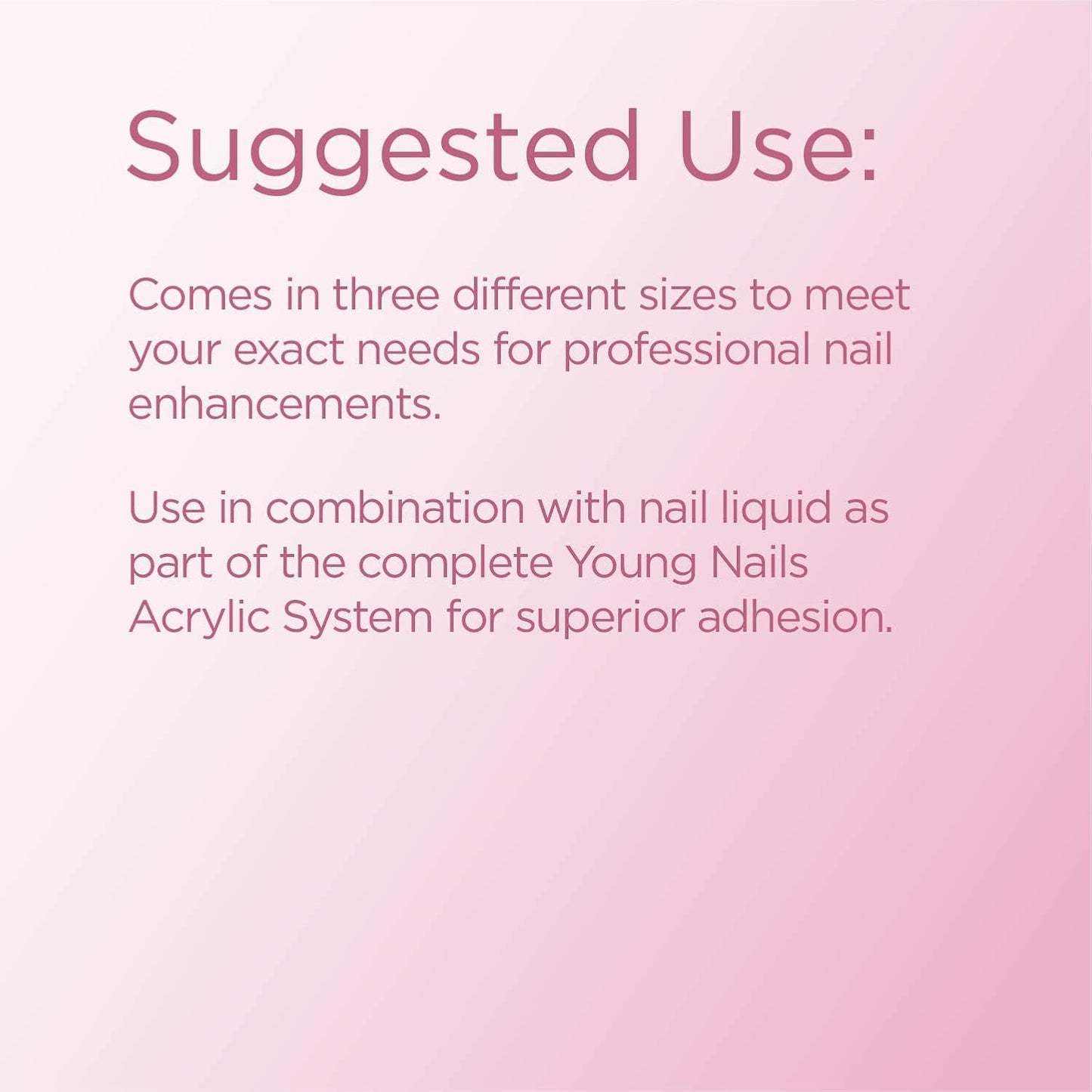 Young Nails Acrylic Cover Powder - Self-Leveling Acrylic Nail Powder, Clear Nude Pink White Acrylic Powder for Nail Extenstion, Professional Grade, Superior Adhesion, Color - Pink, 660g