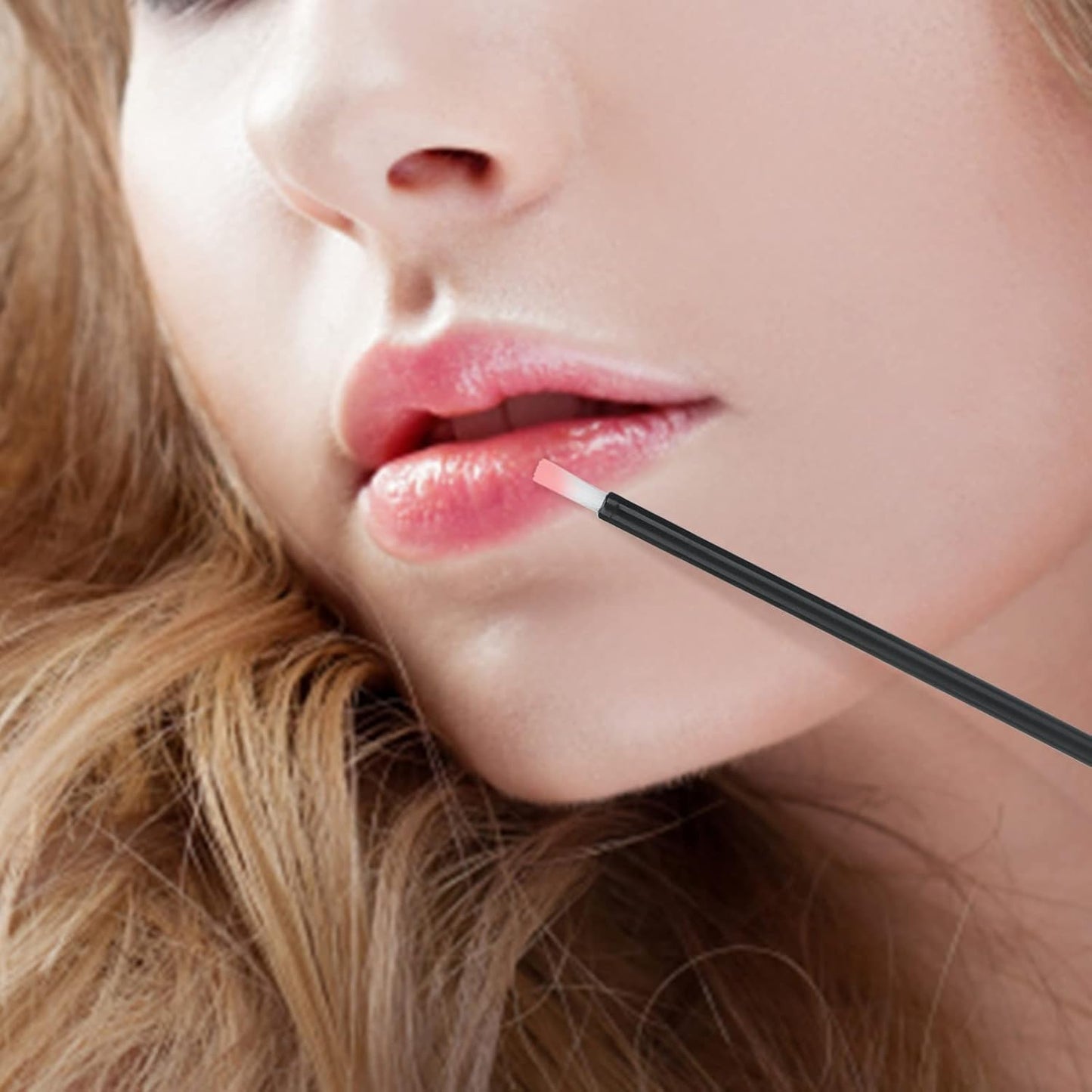 G2PLUS 100Pcs Lip Brush, Black Lip Gloss Wands, Nylon Lipstick Gloss Applicator, Disposable Nail Brushes for Makeup, PYO Cookie Paint, Nail Art, Painting, Detail Brush