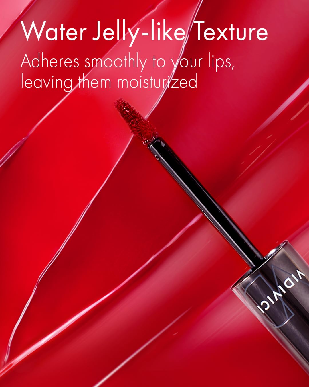 VIDIVICI Millennial Tint Glit - Transfer Proof Moisture Korean Lip Tint with Long-Lasting Color, Lightweight Water Jelly Texture, Hydrating & Smudge-Free Lip Stain, 0.13oz (03 LOVE GROSE)