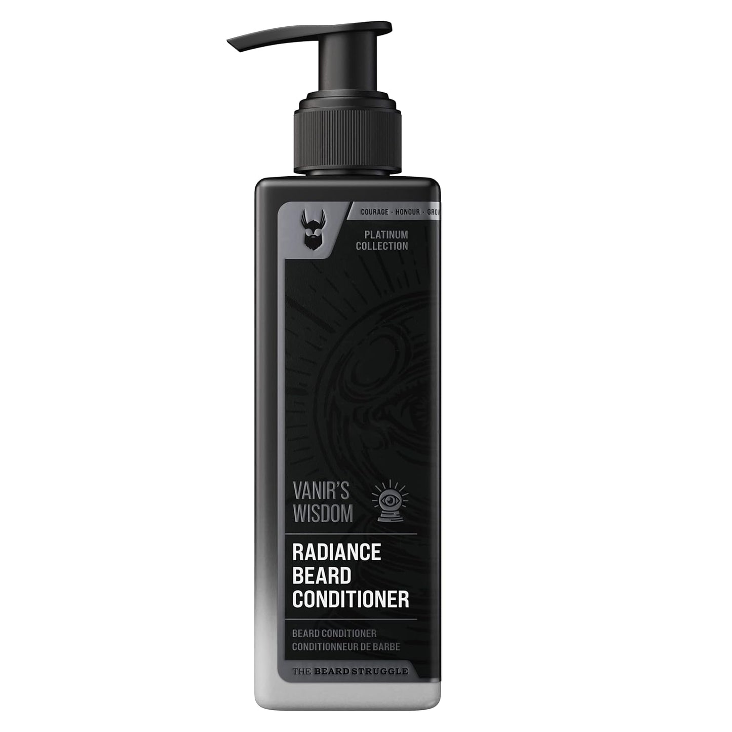 The Beard Struggle - Marksman's Beard Conditioner - Vanir's Wisdom, Platinum Collection - Nourish, Softens, & Strengthens Beard - Radiance Beard Conditioner for Men (8 Fl oz)