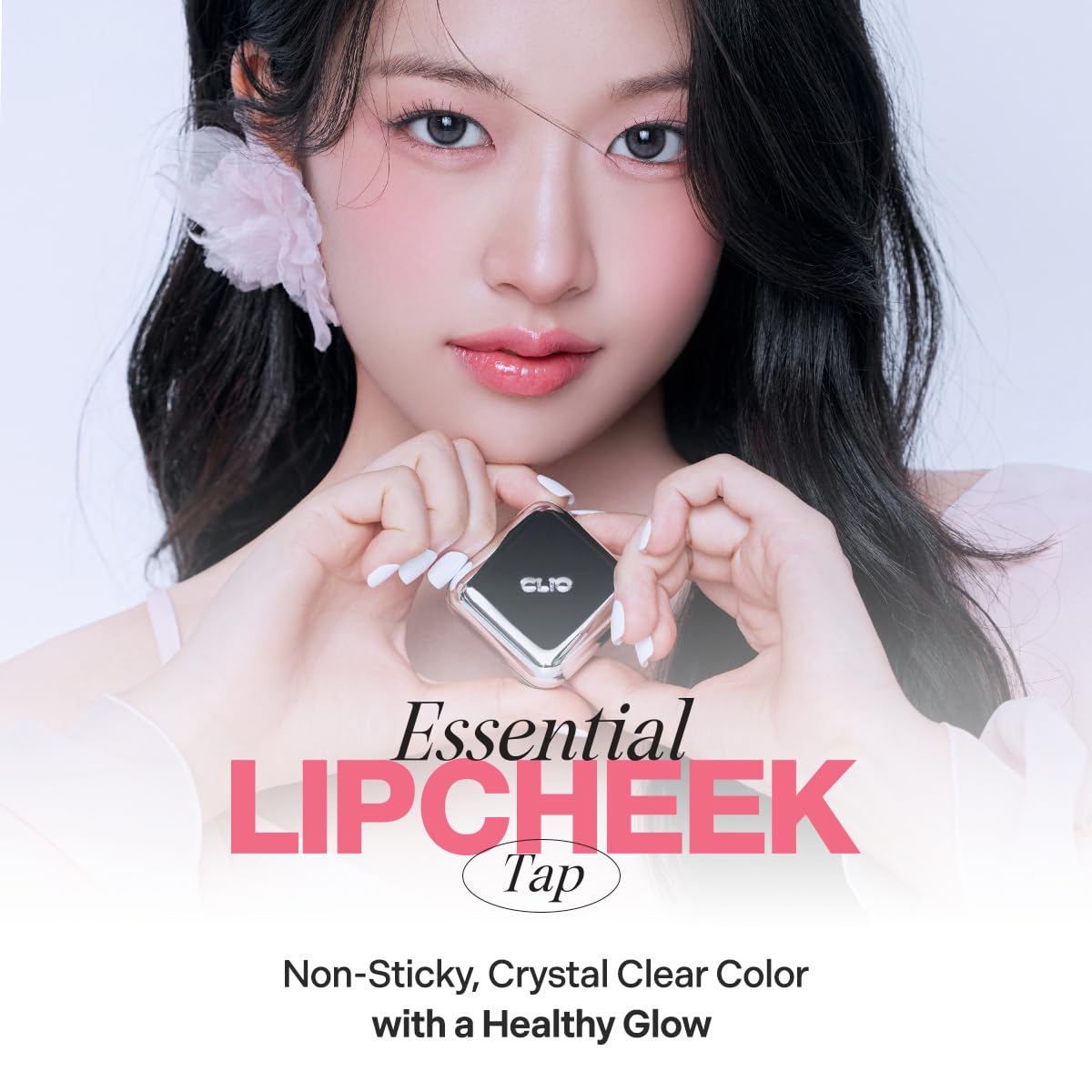 CLIO Essential Lip & Cheek Tap, Easy to Use, Glides on Effortlessly, Non-Greasy, Travel-Sized Creamy & Blendable Color For Lips & Cheeks (05 CHERRY SHOWER, One Size)