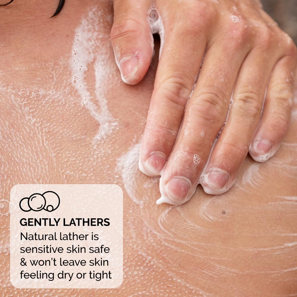 ZEUS Men's Natural Body Wash, Hydrating Shower Gel with Sandalwood Oil, Aloe Vera, Shea Butter & Invigorating Essential Oils for Skin Revitalization (Made in USA) 12 oz.