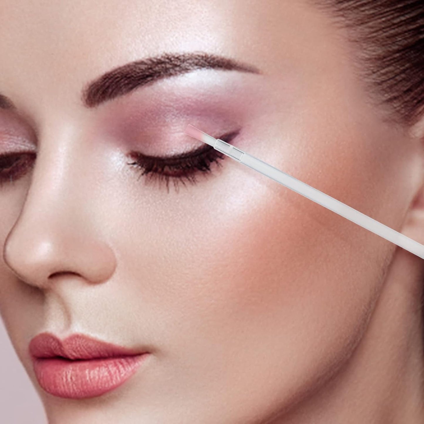 G2PLUS Lip Brushes, 50Pcs Disposable Lip Gloss Wands, Portable and No-Clean Lipstick Applicator, Nail Polish Brushes Makeup Tool for PYO Cookie Paint, Painting, Detail Brush