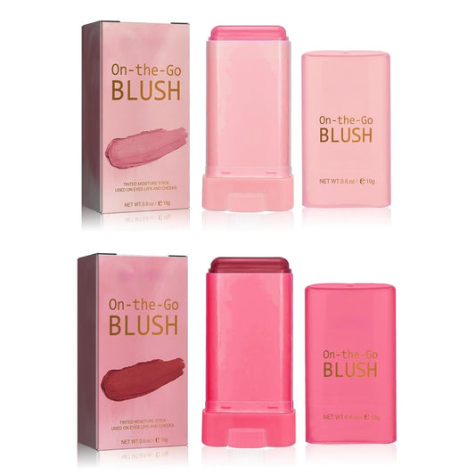 Blush Rare Beauty Liquid Blush Stick Cream Blush Natural Waterproof Long Lasting Powder Blusher,On The Go Blush Brushes For Makeup Cheeks,Suitable For All Skin Types(2PC)