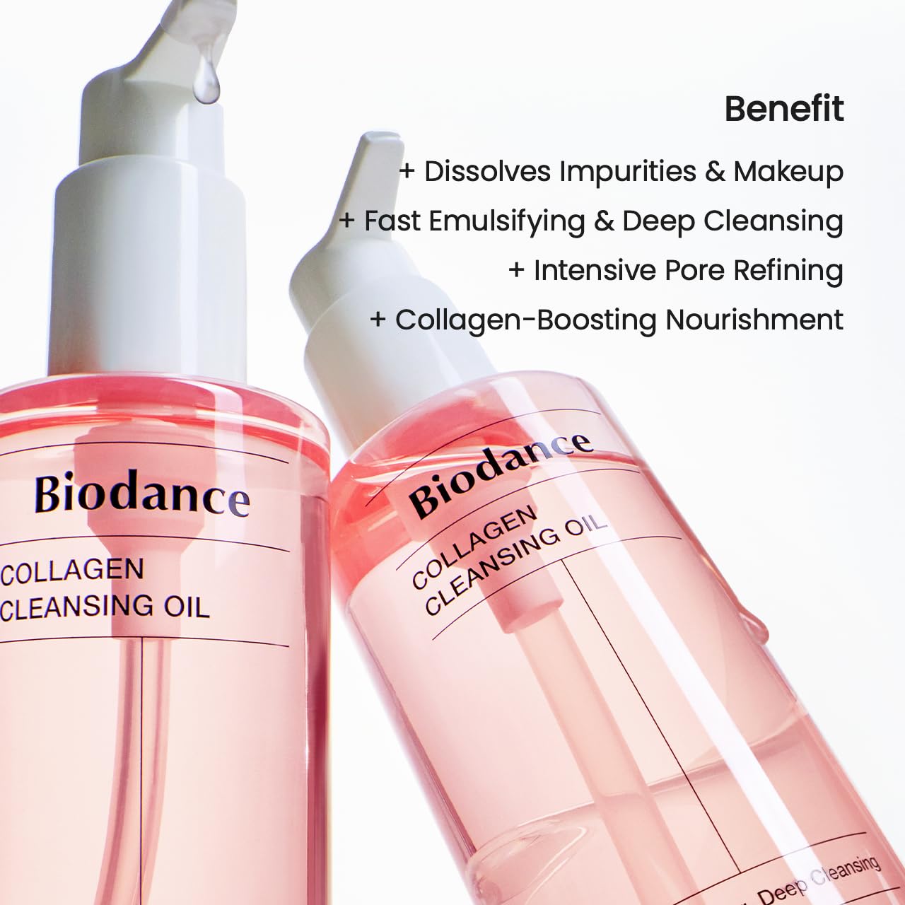 BIODANCE Collagen Cleansing Oil, Facial Oil Cleanser, Gentle Makeup Remover without Clogging Pores, Removes Bleackhed and Whitehead for Sensitive Skin, Oily Skin, Korean Skincareㅣ6.76 fl. oz. (200 ml)