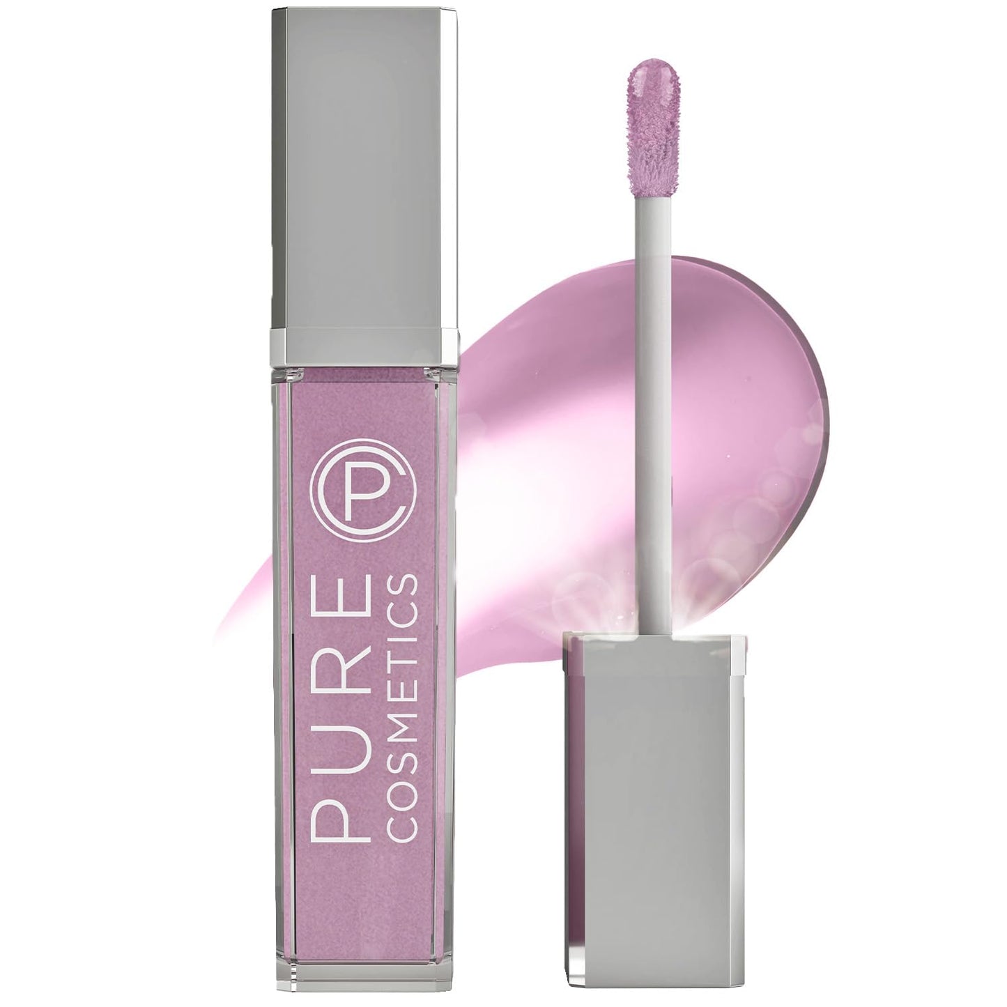 Pure Cosmetics Pure Illumination Lip Gloss - LED-lit Applicator w/Side Mirror - Non-Sticky, Moisturizing & Hydrating Lip Glosses - Soothes & Protects Dry Chapped Lips (Charmed)