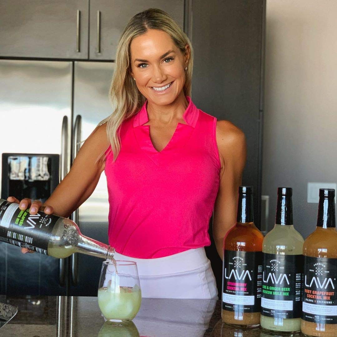 LAVA Premium Skinny Paloma Mix Craft Cocktail Mixer, Ruby Red Grapefruit Juice, Key Lime Juice, Low Calorie, Ready to Use, No Artificial Sweeteners, Greyhound, Margarita 1-Liter (33.8oz) Glass Bottle