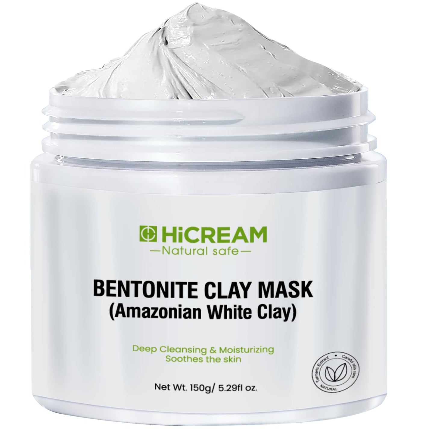 Bentonite Clay Mask, Valentines Gifts for Women Her, Deep Cleansing Facial Mask, Clay Face Mask Skin Care with Kaolin Clay and Aloe for Dull Skins Hydrating (white)