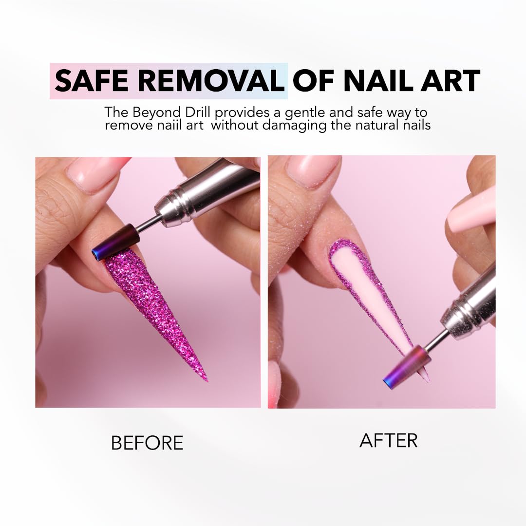 Kiara Sky Beyond Pro Nail Drill | Portable, Rechargeable & Cordles | Pink