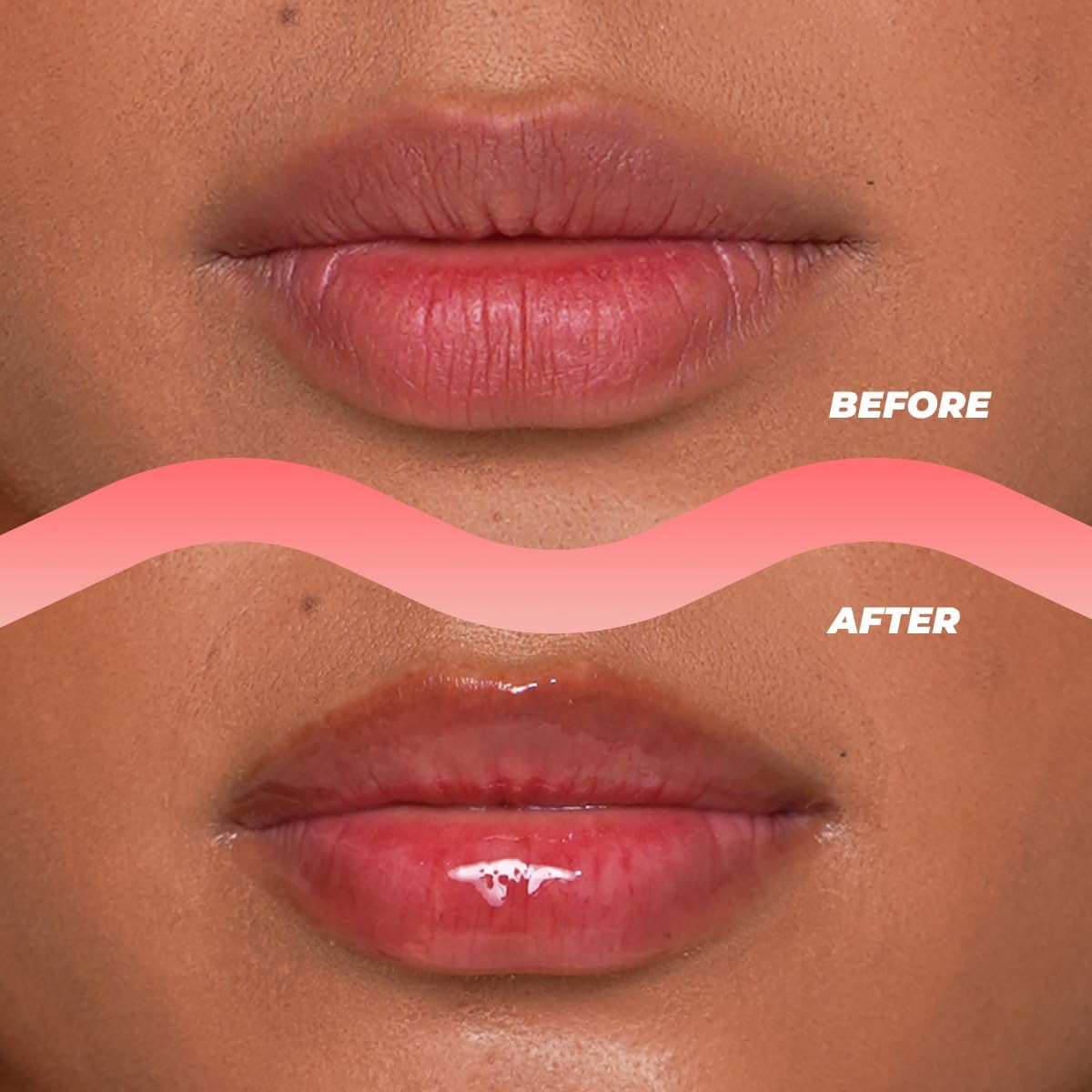 Vitamasques Korean Lip Oil Stain - Watermelon, Plump & Hydrate, Korean Lip Gloss, Lip Gloss plumper, Lip Oil For Women, Non-Sticky Lip Glow Oil Moisturizing - 0.17 Fl Oz