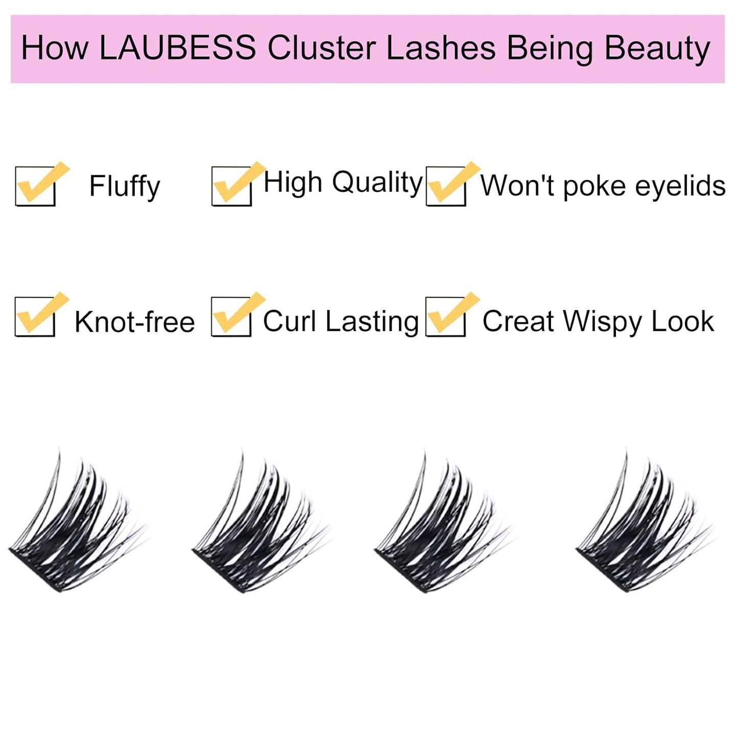Lash Clusters Extensions D Curl Individual Lashes Mixed Tray DIY Eyelash Extension Supplies Faux Mink Cluster Lashes Natural Look Fluffy (01-0.07D-9-16mm)