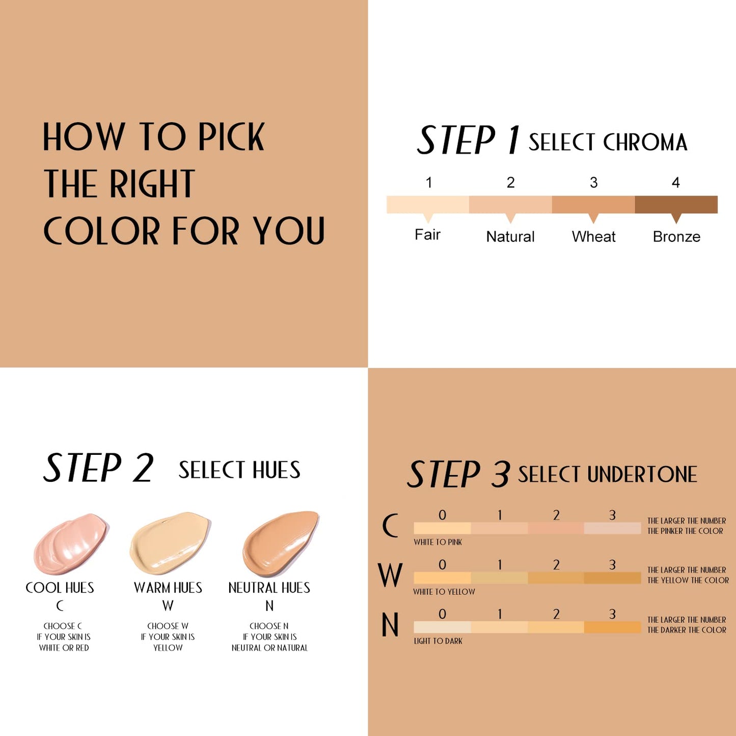 YOUNG VISION Full Coverage Longwear Foundation, Matte Finish, Waterproof, Poreless Liquid Foundation Makeup, 1 Fl Oz (Pack of 2)